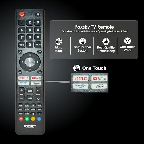 Foxsky 80 cm (32 inches) HD Ready Smart LED TV 32FSELS-PRO (Black)