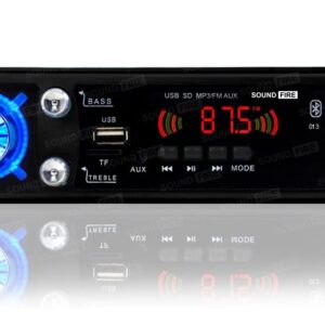 SOUND FIRE SF-0013 (Black) Bluetooth/USB/SD/AUX/FM/MP3 Car Stereo (Single Din)