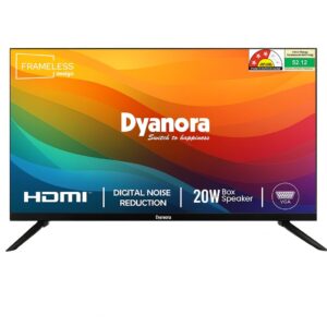 Dyanora 80cm (32 Inches) HD Ready Non Smart LED TV with A+ Grade Panel, Noise Reduction, Dynamic Picture Enhancement, Cinema Zoom, Powerful 20W Box Speakers, DY-LD32H0N (Black) (2021 Model)