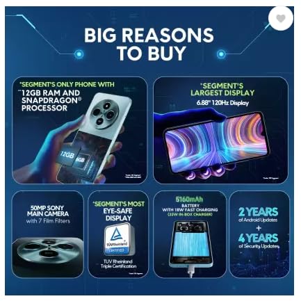 POCO M7 5G, Ocean Blue (6GB, 128GB)