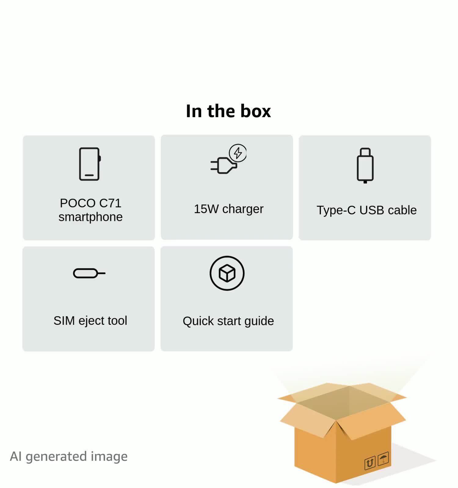 POCO C71, Desert Gold (6GB, 128GB)