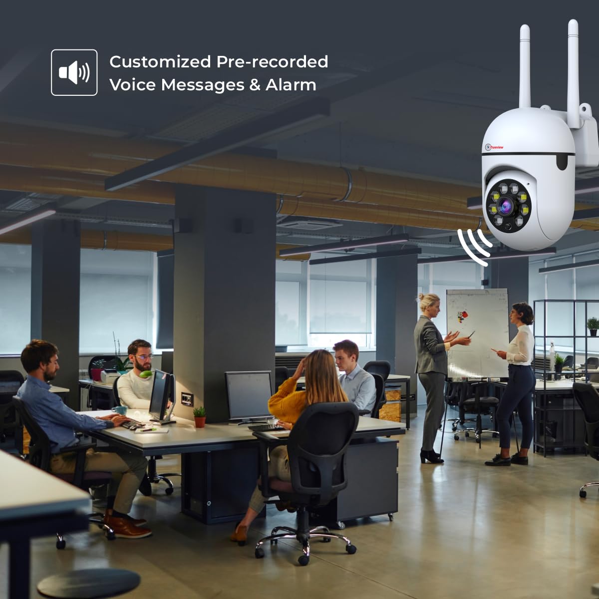 Trueview 2MP Smart CCTV Wi-fi Home Security Camera with Pan Tilt 360° View, 2 Way Talk (2MP Dual Light Smart Camera)