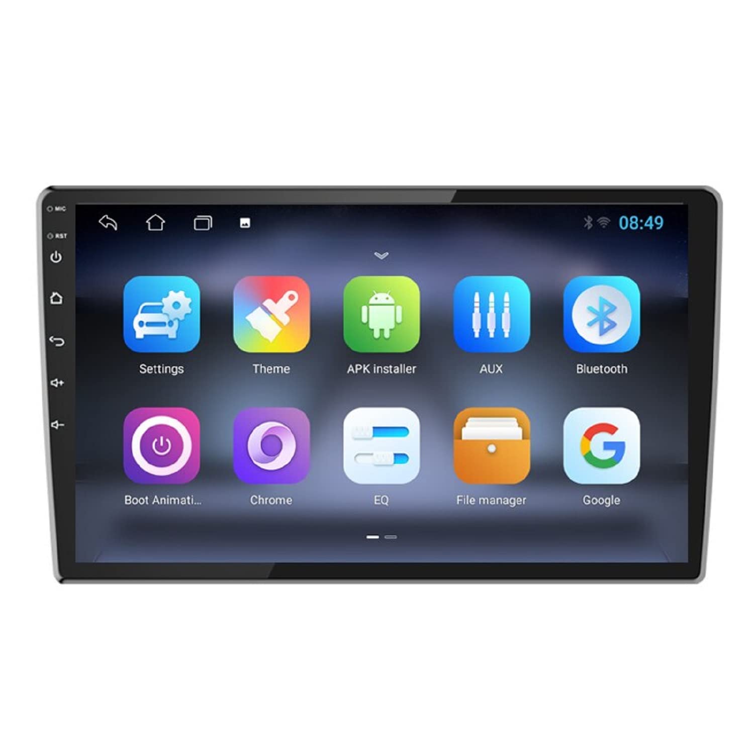 AUTO SNAP 9 Inch HD Android Double Din Stereo Player 14 Android Version Gorilla Glass IPS Display Car Stereo Touch Screen Flashing 2GB RAM 32GB ROM for All Cars