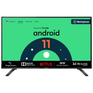 Westinghouse 80 cm (32 inches) W2 Series HD Ready Certified Android LED TV WH32HX41 (Black)