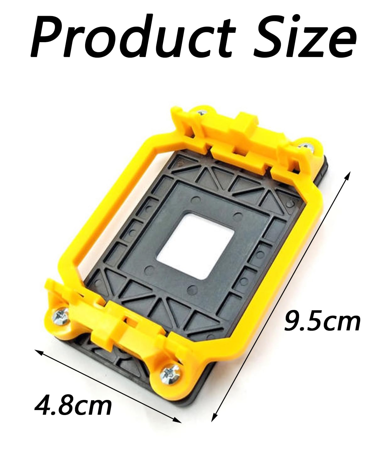 5 PCS CPU Heatsink Bracket Stand Base for AM3 Socket, AM3 Black Bracket Base *1 + 4 Screws, Durable Computer Hardware Accessory for DIY PC Builders and Upgraders