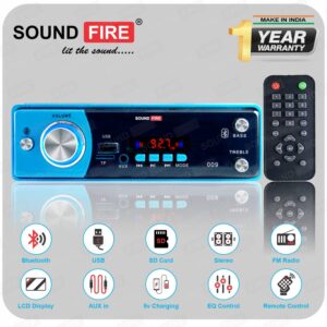 SOUND FIRE SF-009 (Blue) Bluetooth/USB/SD/AUX/FM/MP3 Car Stereo