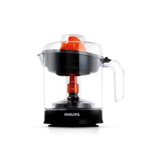 PHILIPS HD2799/00 Citrus Press Juicer Large size with 1L Capacity, 25W, Clear white transparent jar, 2 way rotation