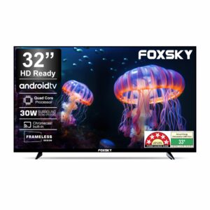 Foxsky 80 cm (32 inches) HD Ready Smart LED TV 32FSELS-PRO (Black)