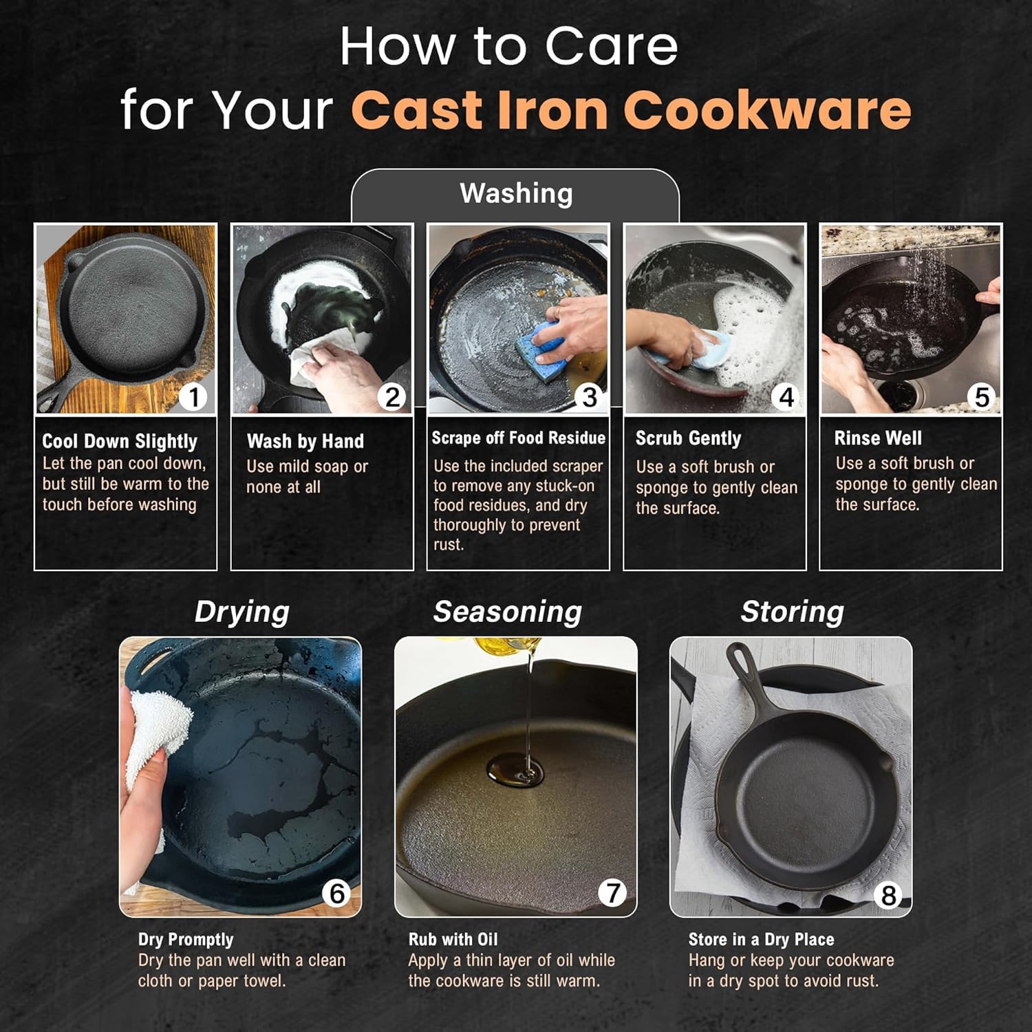 SOLARA Cast Iron 8" inch (20 CM) Paniyaram Pan (12 Cavities) | Pan for Appe/Gunta Ponganalu/Paddu | Cast Cookware