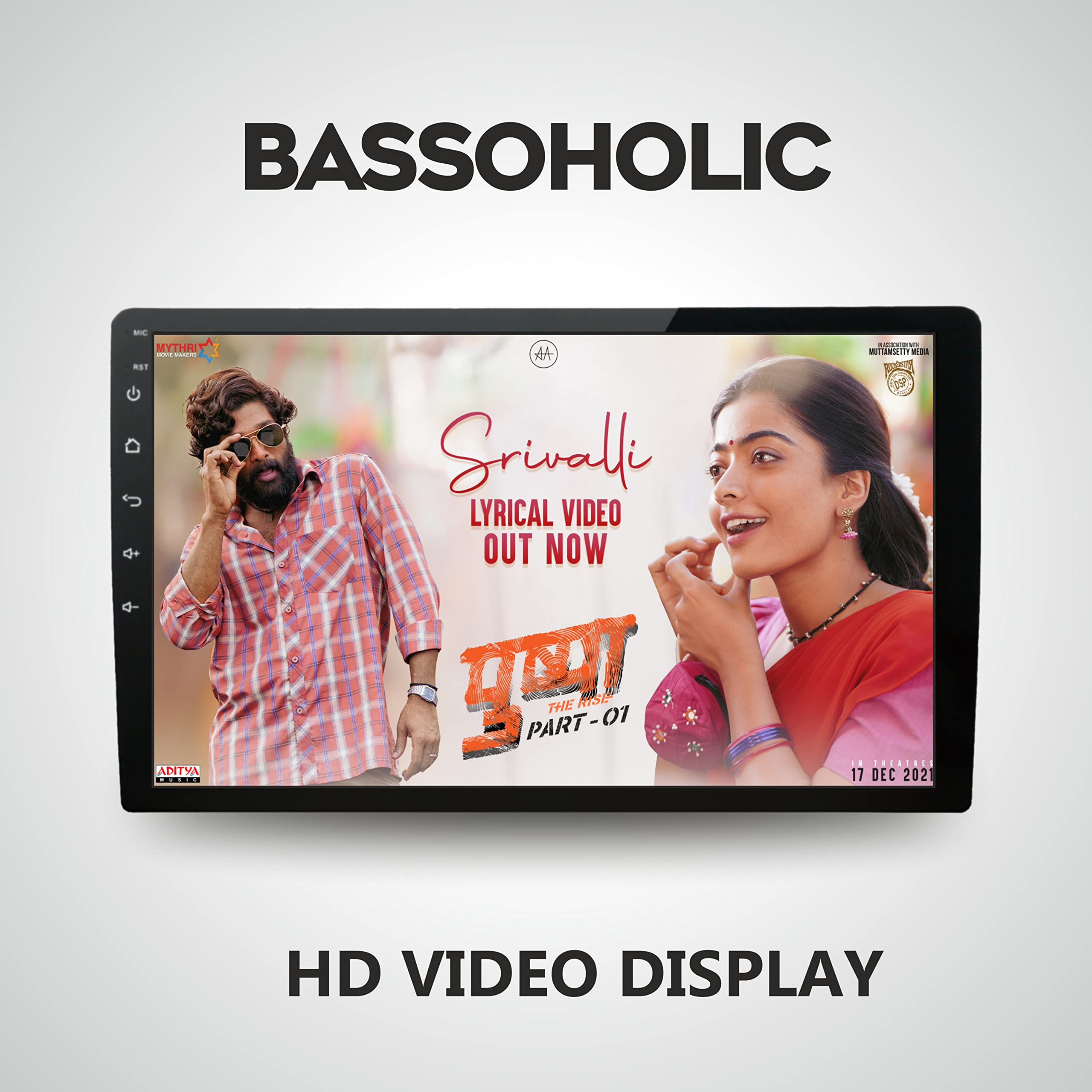 BASSOHOLIC 9" Android 10 Car Stereo for Volkswagen Polo | 2GB RAM 32GB ROM | Full HD Display, WiFi, GPS, Bluetooth, SWC | Frame & HD Reverse Camera Included | Coupler-to-Coupler Fit | 1-Year Warranty