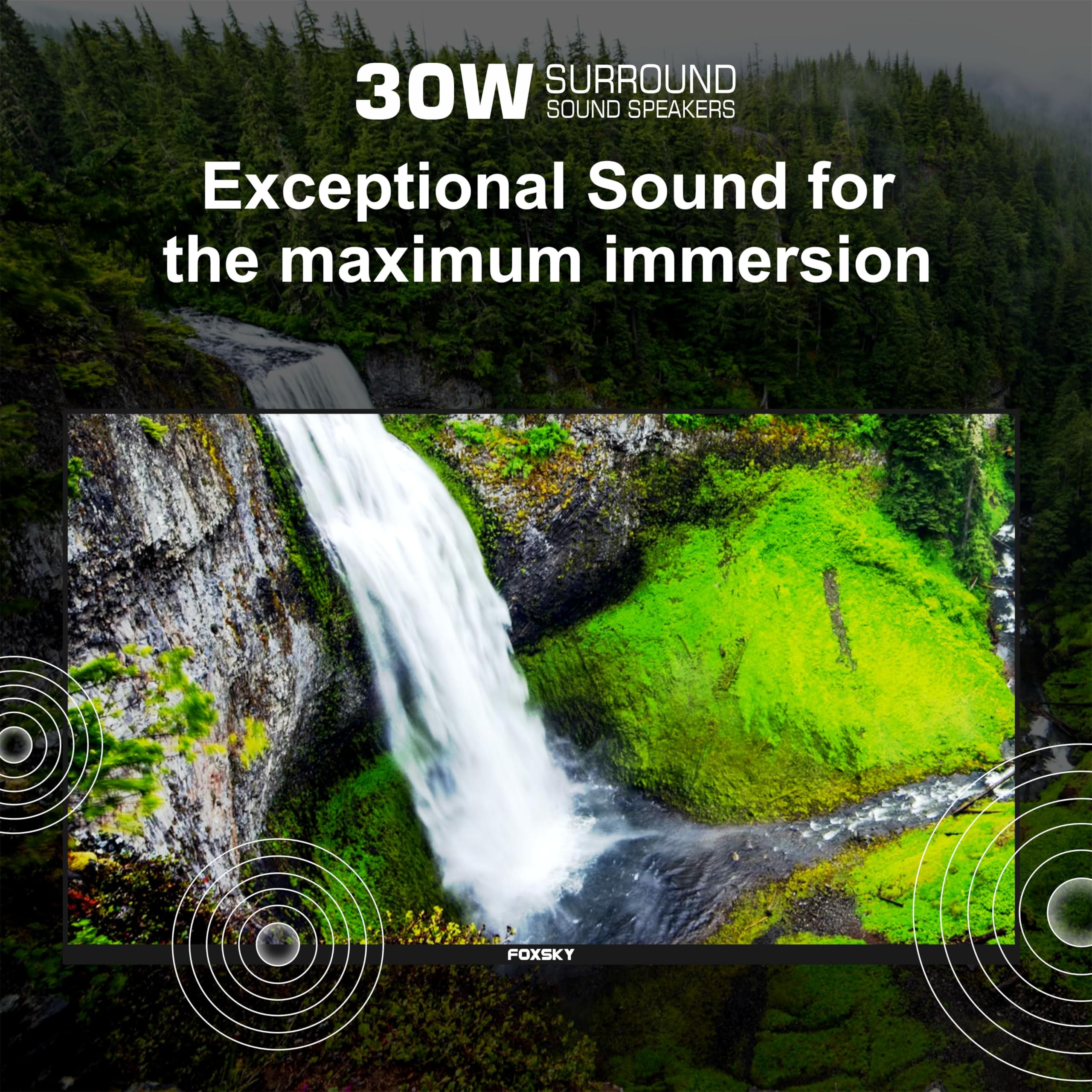 Foxsky 80 cm (32 inches) HD Ready Smart LED TV 32FSELS-PRO (Black)